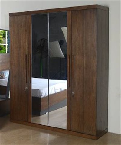 Nilkamal Woodlily 4 Door Wardrobe W66 X D22 X H80 Mrp 1