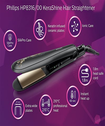 philips straightener with keratin